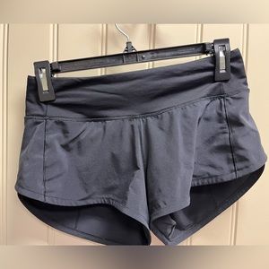 Lululemon Black Speed Up Low Rise 2.5” Short